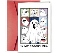 Cute Halloween Card for Him Her, Romantic Anniversary Card for Partner, Ghost Pun Birthday Card for Boyfriend Girlfriend, Sweet Valentine's Day Card for Husband Wife (spooky era)