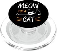 Cute Halloween Cat Lovers - Funny Meow I'm A Cat Mom Cat Dad PopSockets PopGrip for MagSafe