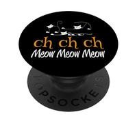 Cute Halloween Cat Lovers - Spooky Creepy Cute Cat Mom & Dad PopSockets Adhesive PopGrip