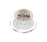 Cute Halloween Coffee Lover Pumpkin Ghost Cafe Humor PopSockets PopGrip for MagSafe