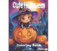 Cute Halloween Coloring Book, 150 Spooky Designs: A Large 8.5" x 11" Activity Book for Kids, Teens & Adults | Fun Gift for Halloween Parties & Relaxation
