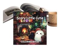 Cute Halloween Coloring Book | 40 Pages of Doodle Art for Adults, Kids, Teens - Fun Cartoon Journal Sketchpad for Drawing, Travel, School, Birthday, Home, Classroom, Daily Creative Play