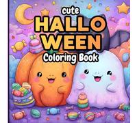 Cute Halloween Coloring Book for Kids: Fun and Friendly Pumpkins, Ghosts & Witches to Color - Ages 4-8