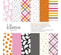 Cute Halloween: Craft, Scrapbook, Collage Paper Book 8.5" x 8.5" Papers