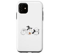 Cute Halloween Crew Ghost Trio Skeleton Witch and Vampire Case for iPhone 11