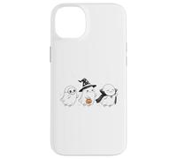 Cute Halloween Crew Ghost Trio Skeleton Witch and Vampire Case for iPhone 14 Plus