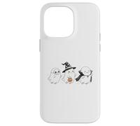 Cute Halloween Crew Ghost Trio Skeleton Witch and Vampire Case for iPhone 14 Pro Max