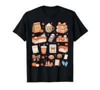 Cute Halloween Fast Food Counter Worker Fall Pumpkin Burger Value Graphic T-Shirt