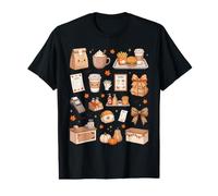 Cute Halloween Fast Food Counter Worker Fall Pumpkin Burger Value Graphic T-Shirt