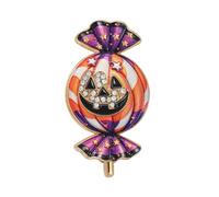 Cute Halloween Ghost Enamel Lapel Pins Brooch for Women Sugar Skull Crystal Brooches Decorations Halloween Accessories Jewelry