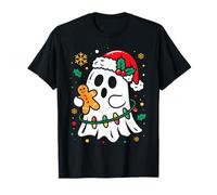 Cute Halloween Ghost Lace Spooky Christmas Santa Men Women T-Shirt