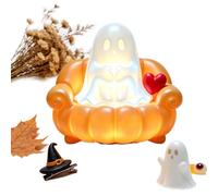 Cute Halloween Ghost Night Light 3D Print Warm Glow Scary
