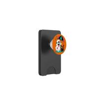 Cute Halloween Ghost with Black Cat Umbrella Spooky Kawaii PopSockets PopWallet for MagSafe