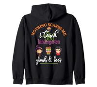 Cute Halloween Kindergarten Ghouls & Boos Teacher Student Zip Hoodie