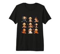 Cute Halloween Labradoodle Collage Premium T-Shirt