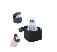 Cute Halloween Middle Finger Ghost in a Box,Middle Finger in a Box,The Annoying Present with Little Ghost,Funny Halloween Gag Gifts for Guys Men,Novelty Prank Ghosts Gift Box for Halloween Festival