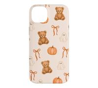 Cute Halloween Pattern Teddy Bear Ghost Coquette Aesthetic Case for iPhone 14 Plus