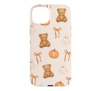 Cute Halloween Pattern Teddy Bear Ghost Coquette Aesthetic Case for iPhone 15 Plus