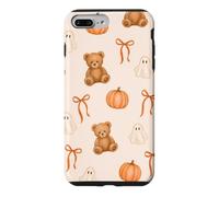Cute Halloween Pattern Teddy Bear Ghost Coquette Aesthetic Case for iPhone 7 Plus/8 Plus
