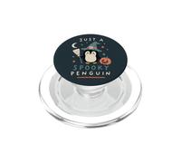Cute Halloween Penguin Witch Pumpkin Costume Party PopSockets PopGrip for MagSafe