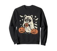 Cute Halloween Raccoon Ghost Spooky Pumpkin Sweatshirt