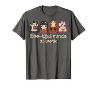 Cute Halloween Scientist Teacher Boo-Tiful Minds at Work T-Shirt