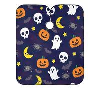 Cute Halloween Skulls Hair Coloring Capes Adults, Hair Coloring Clothes Protector, Hair Cutting Cape Clients