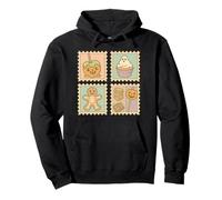 Cute Halloween Treats Spooky Sweets Stamp Art Pullover Hoodie
