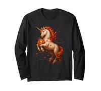 Cute Halloween Unicorn Candy Corn Kids Girls Women Long Sleeve T-Shirt