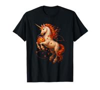 Cute Halloween Unicorn Candy Corn Kids Girls Women T-Shirt