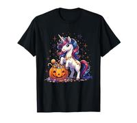 Cute Halloween Unicorn Candy Corn Kids Girls Women T-Shirt