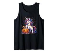 Cute Halloween Unicorn Candy Corn Kids Girls Women Tank Top