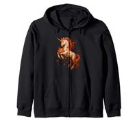 Cute Halloween Unicorn Candy Corn Kids Girls Women Zip Hoodie