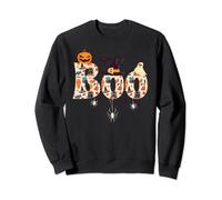 Cute Halloween women men costume Halloween pattern boo Sweatshirt