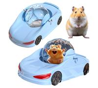 Cute Hamster Car, Running Hamsters Ball, Small Pet Interactive Exercise Toy, Dwarf H-amster Toys Exercise Balls for Small Pets Ferrets Golden Bear Relieve Boredom, Blue