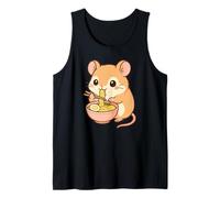 Cute Hamster Eating Ramen Kawaii Animal Art Tank Top