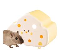 Cute Hamster Hide | Magnetic Hamster Hut | Cheese-Shaped Hamster House | Gerbil House Habitat Versatile Cage Accessory ABS For Convenient Health Monitoring Outside The Hamster Box