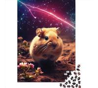 Cute Hamster In Galaxy Puzzles for Adults 1000 Piece Puzzle for Teenager Age 12 Years Up Christmas Eve Gifts 1000pcs (75x50cm)