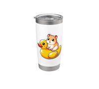 Cute Hamster Rubber Duck Stainless Steel Insulated Tumbler