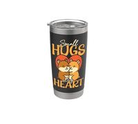 Cute Hamster Small Hugs Big Heart Stainless Steel Insulated Tumbler