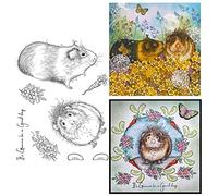 Cute Hamster Stamp It's gtuiaea be a Great Day Word Transparent Stamp Card Making for DIY Scrapbooking Paper Crafting Arts Supplies Handmade