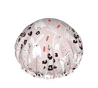 Cute Hand Drawn Bunny Reusable Elastic Bath Waterproof Shower Cap For Womens, Caps For Girls Spa Home Use,Hotel And Hair Salon
