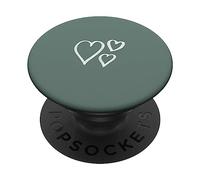 Cute Hand Drawn Heart Minimalist Digital Art PopSockets Adhesive PopGrip