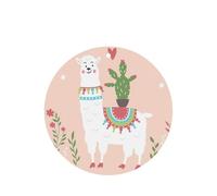 Cute Hand Drawn Llama Printing 10 Pcs Car Air Freshener Hanging Sheets Scented Hanging Sheets With Rope For Home