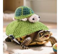 Cute Handmade Turtle Sweater Warm Knitted Pet Tortoise Clothes Decorative Knitted Clothing Turtle Supplies Costume Cosplay Pet