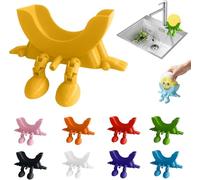 Cute Hanging Sponge Holder for Scrub Daddy - Cute 3D Printed Smiley Face Design with Drainage to Keep Sponge Dry - Kitchen Sink Organizer & Funny Storage Stand (I)