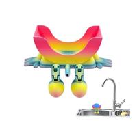 Cute Hanging Sponge Holder with Drainage, Funny Peeing for Scrub Holder with Arms & Legs, 3D Printed Counter Sponge Stand for Kitchen Sink, Keeps Your Sponges Dry & Smiling 15x8.5x6 cm