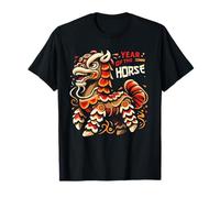 Cute Happy Chinese Lunar New Year of The Horse 2026 Youth T-Shirt