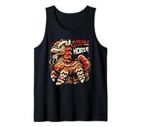 Cute Happy Chinese Lunar New Year of The Horse 2026 Youth Tank Top