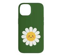 Cute Happy Daisy Flower Face Case for iPhone 14
